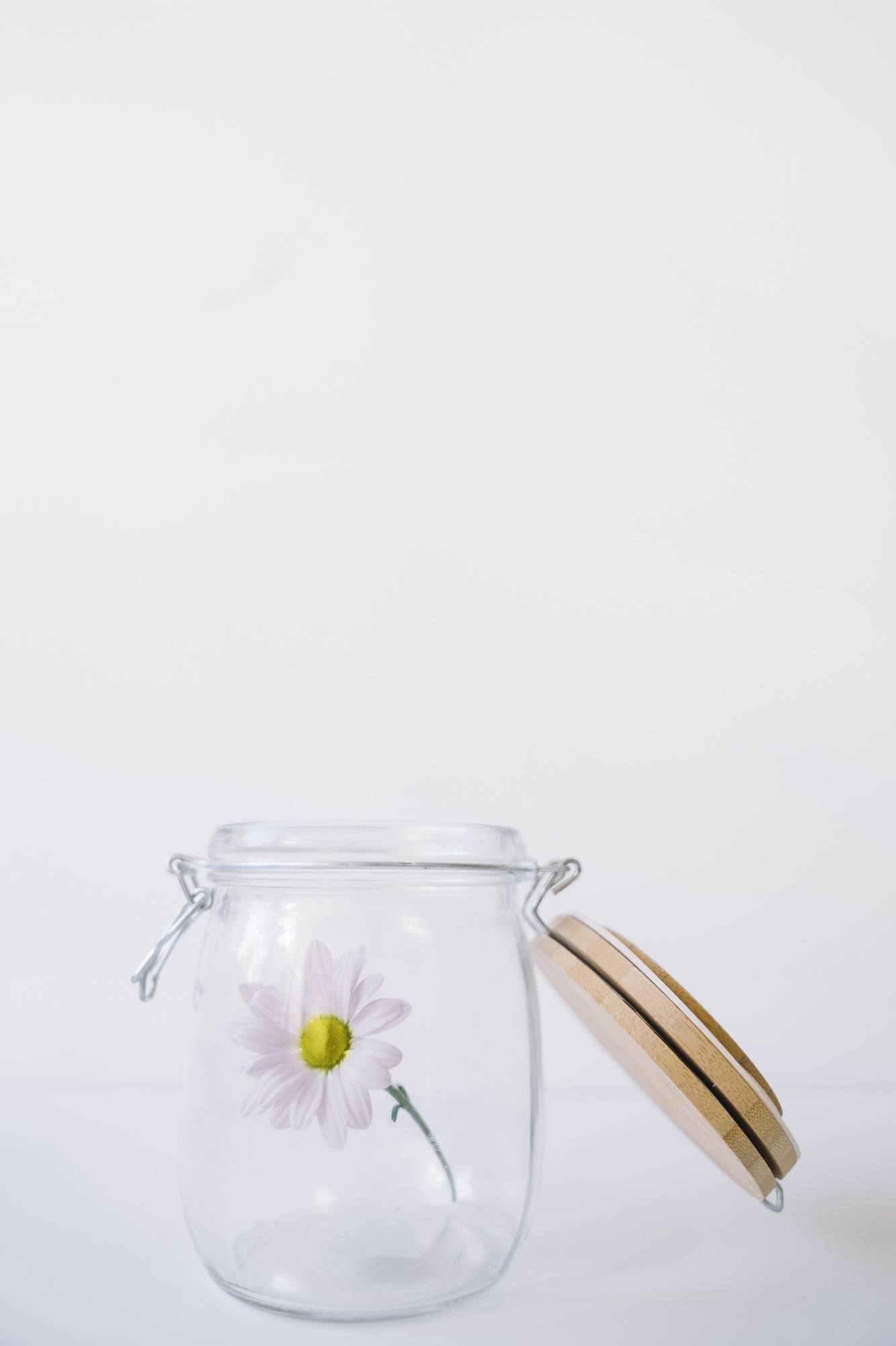 Mesa de trabalho do ateliê Nano Hub com recipientes de vidro e substrato